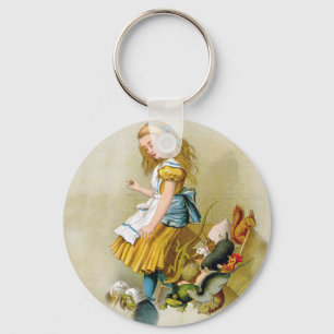 Alice Tips Over Jury Box In Knave of Hearts Trial Key Ring