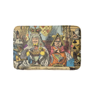 Alice Trial of the Knave of Hearts Vintage  Bath Mat