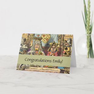 Alice Trial of the Knave of Hearts Vintage  Card