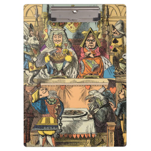 Alice Trial of the Knave of Hearts Vintage Clipboard