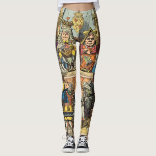 Alice Trial of the Knave of Hearts Vintage Leggings