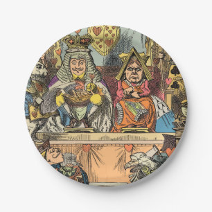 Alice Trial of the Knave of Hearts Vintage  Paper Plate