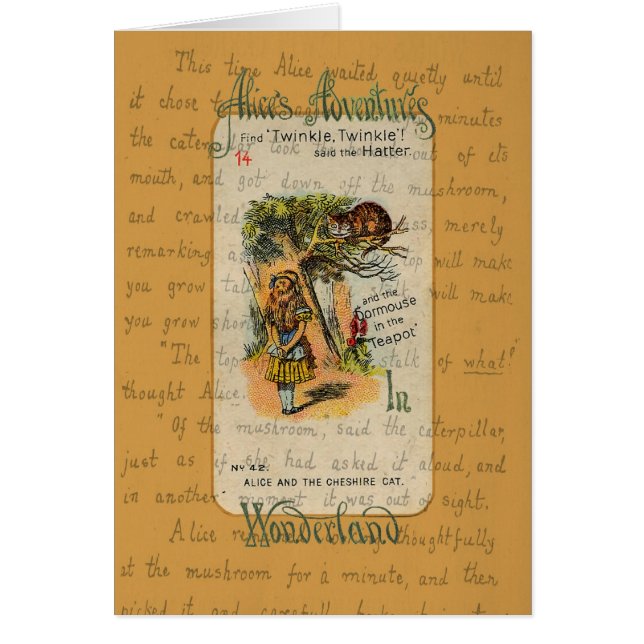 Alice: Twinkle, Twinkle, said the Hatter (Front)