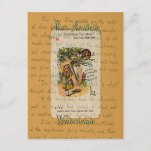 Alice: Twinkle, Twinkle, said the Hatter Postcard
