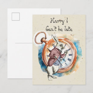 Alice - White Rabbit 1865 - 16 x 24 Postcard