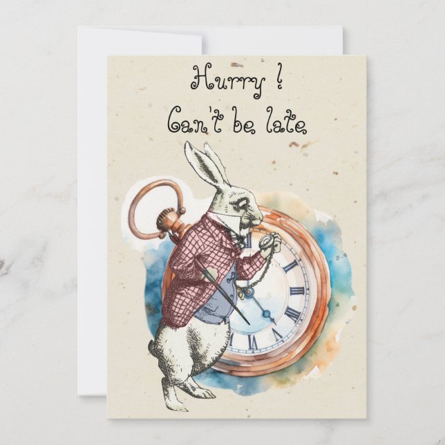Alice - White Rabbit 1865 Card (Front)