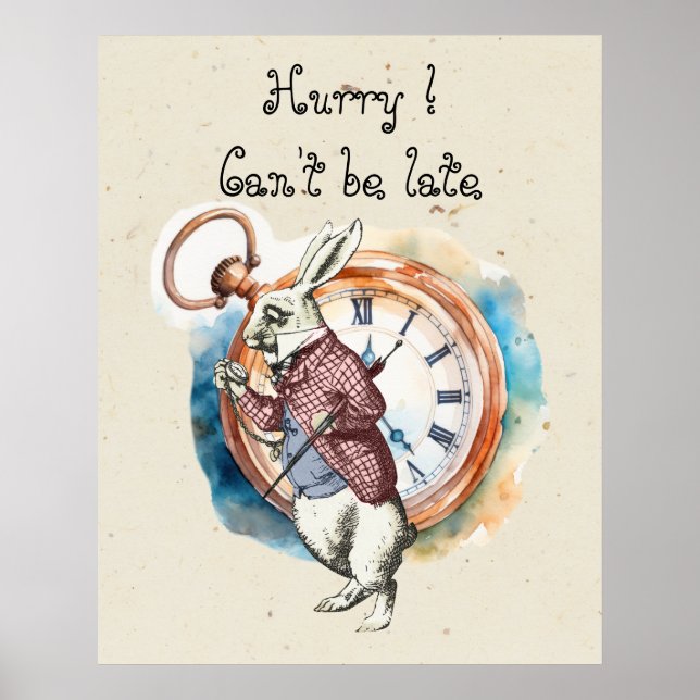 Alice - White Rabbit 1865 Poster (Front)