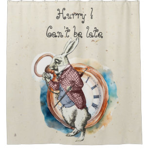 Alice - White Rabbit 1865 Shower Curtain