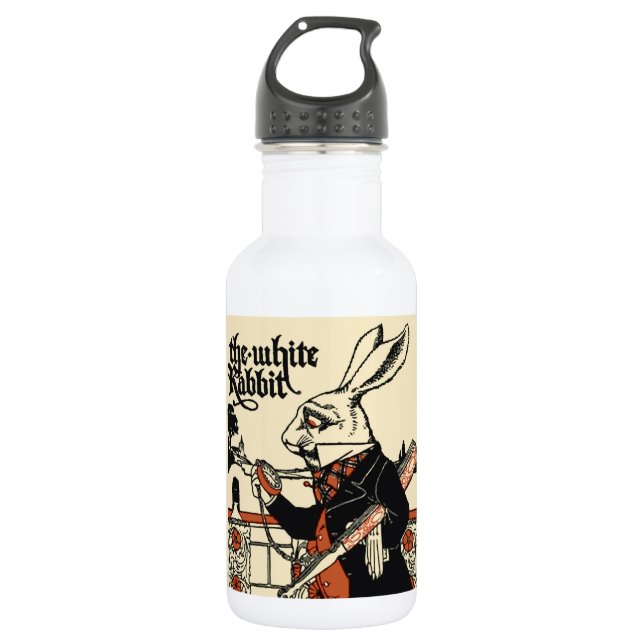 Alice White Rabbit Classic Wonderland  532 Ml Water Bottle (Front)