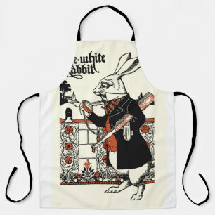 Alice White Rabbit Classic Wonderland  Apron