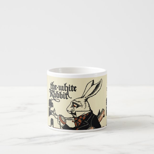 Alice White Rabbit Classic Wonderland  Espresso Cup (Front)