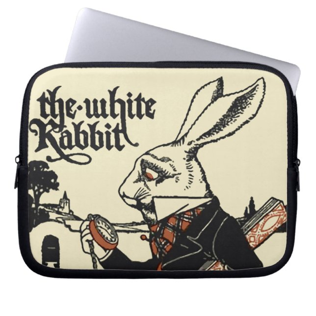 Alice White Rabbit Classic Wonderland  Laptop Sleeve (Front)