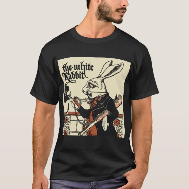 Alice White Rabbit Classic Wonderland  T-Shirt (Front)