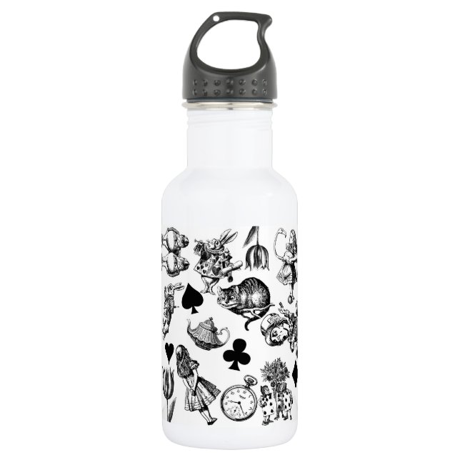 Alice White Rabbit Wonderland Classic 532 Ml Water Bottle (Front)