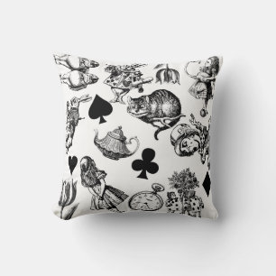 Alice White Rabbit Wonderland Classic Cushion