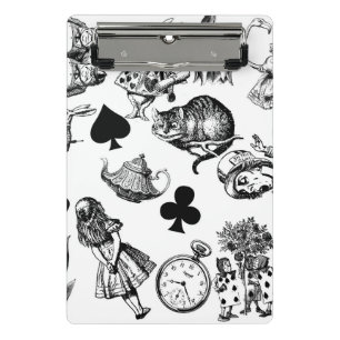 Alice White Rabbit Wonderland Classic Mini Clipboard