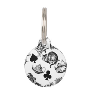 Alice White Rabbit Wonderland Classic Pet Tag