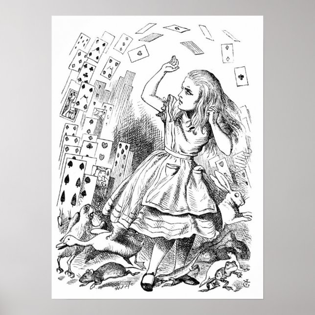 Alice with Cards Poster (Front)