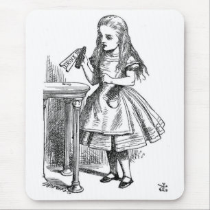 Alice with the "Drink Me" Bottle Mouse Mat