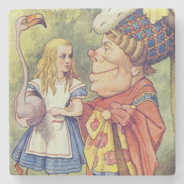 Alice with the Duchess Stone Coaster (Front)