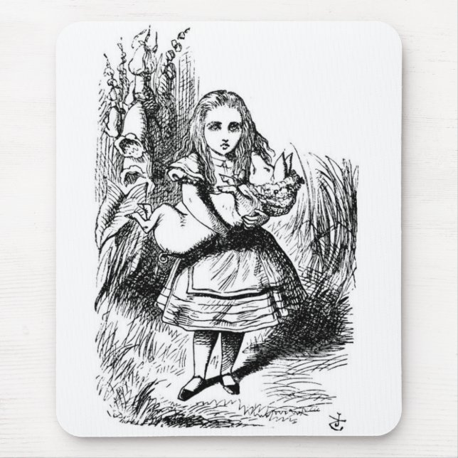 Alice with the Pig Mouse Mat (Front)