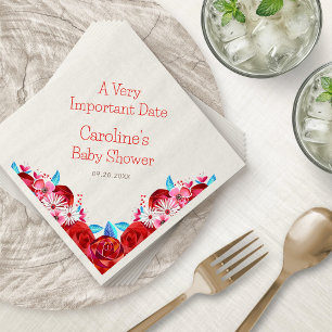 Alice Wonderland Birthday Shower Napkin