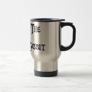 Alice Wonderland Follow the White Rabbit Travel Mug
