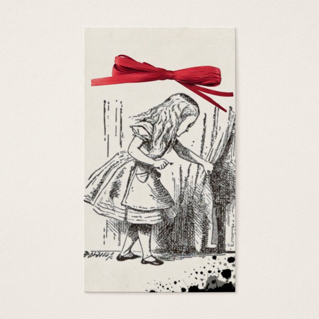 alice wonderland gift tag (Front)