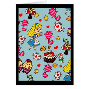 Alice Wonderland Mad Hatter Cat Doodle Art by Leah