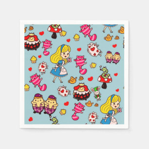 Alice Wonderland Mad Hatter Cat Doodle Art by Leah Napkin