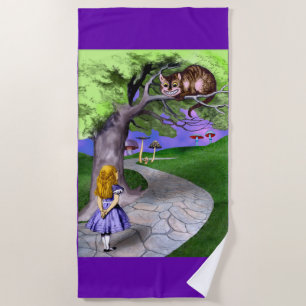 Alice's Adventures in Wonderland Beach Towel