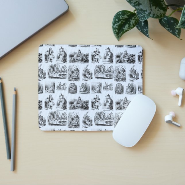 Alice's Adventures in Wonderland Pattern Mouse Mat (Creator Uploaded)