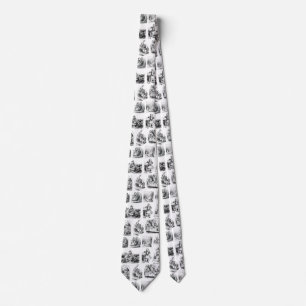 Alice's Adventures in Wonderland Pattern Tie