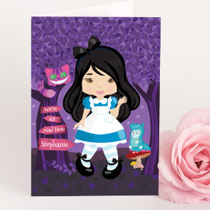 Alice's Adventures in Wonderland Personalised Card