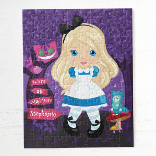 Alice's Adventures in Wonderland Personalised Jigs Jigsaw Puzzle