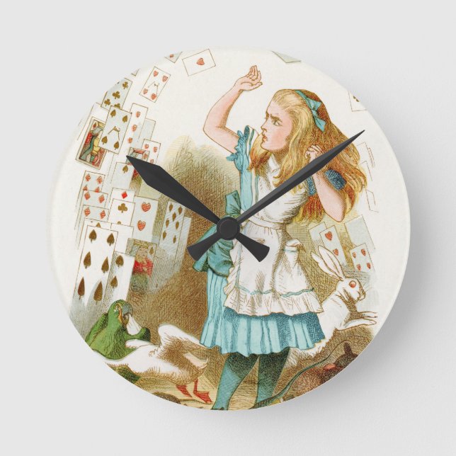 Alice's Adventures in Wonderland Round Clock (Front)