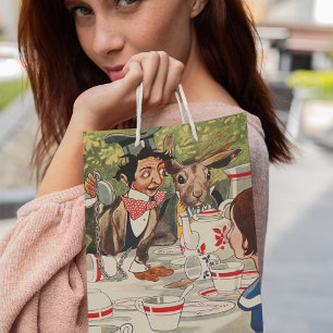 Alice's Adventures in Wonderland Tea Party Vintage Medium Gift Bag