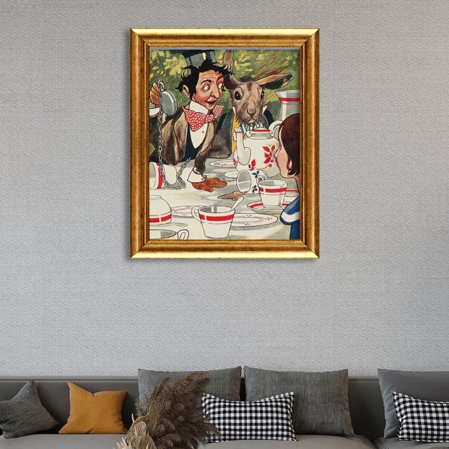Alice's Adventures in Wonderland Tea Party Vintage Poster (Creator Uploaded)