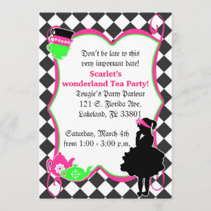 Alice's Mad Tea Party Invite