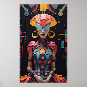 Alice's New Afternoon Tea Party - Ken Gauge Art Poster