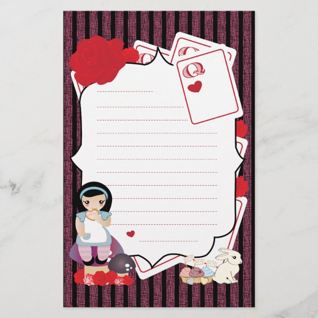 Alice's Notes Stationery (Front)