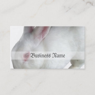 Alice's rabbit business card