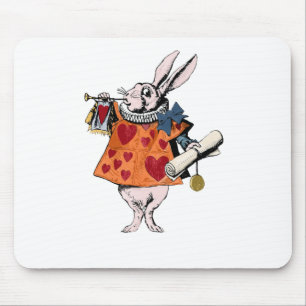 Alice's Rabbit in Wonderland Mouse Mat