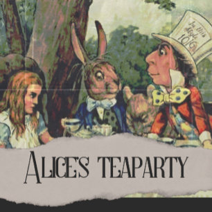 Alice's Tea Party MadHatter Wonderland Postcard