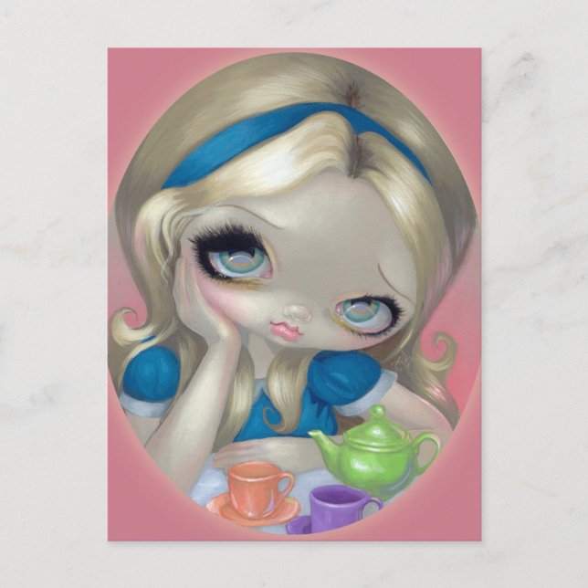 "Alice's Tea Party" Postcard (Front)