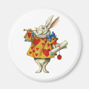 ALICE'S WHITE RABBIT MAGNET