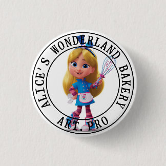 Alice's Wonderland Bakery 3 Cm Round Badge