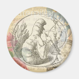Alice's Wonderland Caterpillar: Original Tenniel Magnet