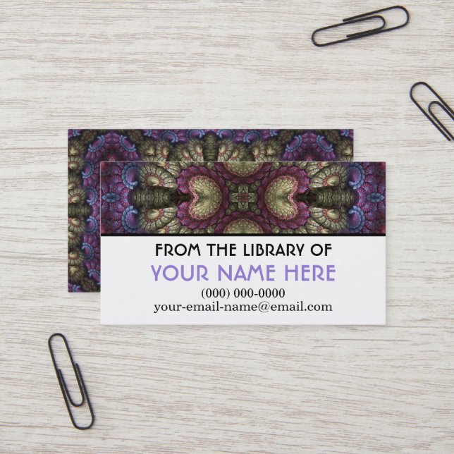Alices's Asters II Media Cards (Front/Back In Situ)