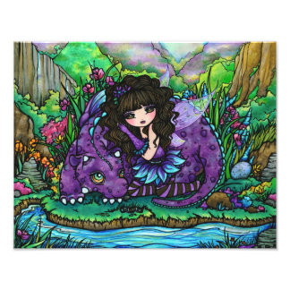 Alicia & Aliana Fairy & Dragon Photo Print